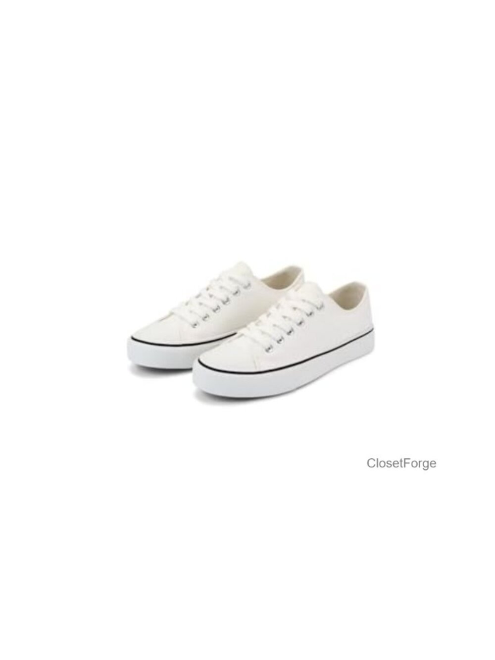 Women's Lace Up Canvas Sneakers Low Top Casual Walking Tennis Shoes